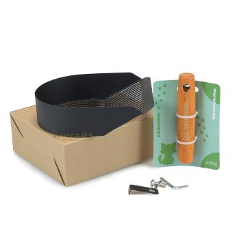 Duurzame kattenbakschep van carbon steel met brede schep