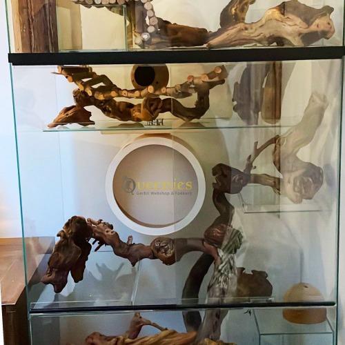 Houten loopwiel 28 cm in hamster terrarium voor goudhamster