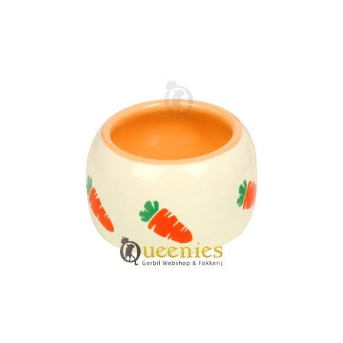 Keramische voerbak wortel voor hamsters