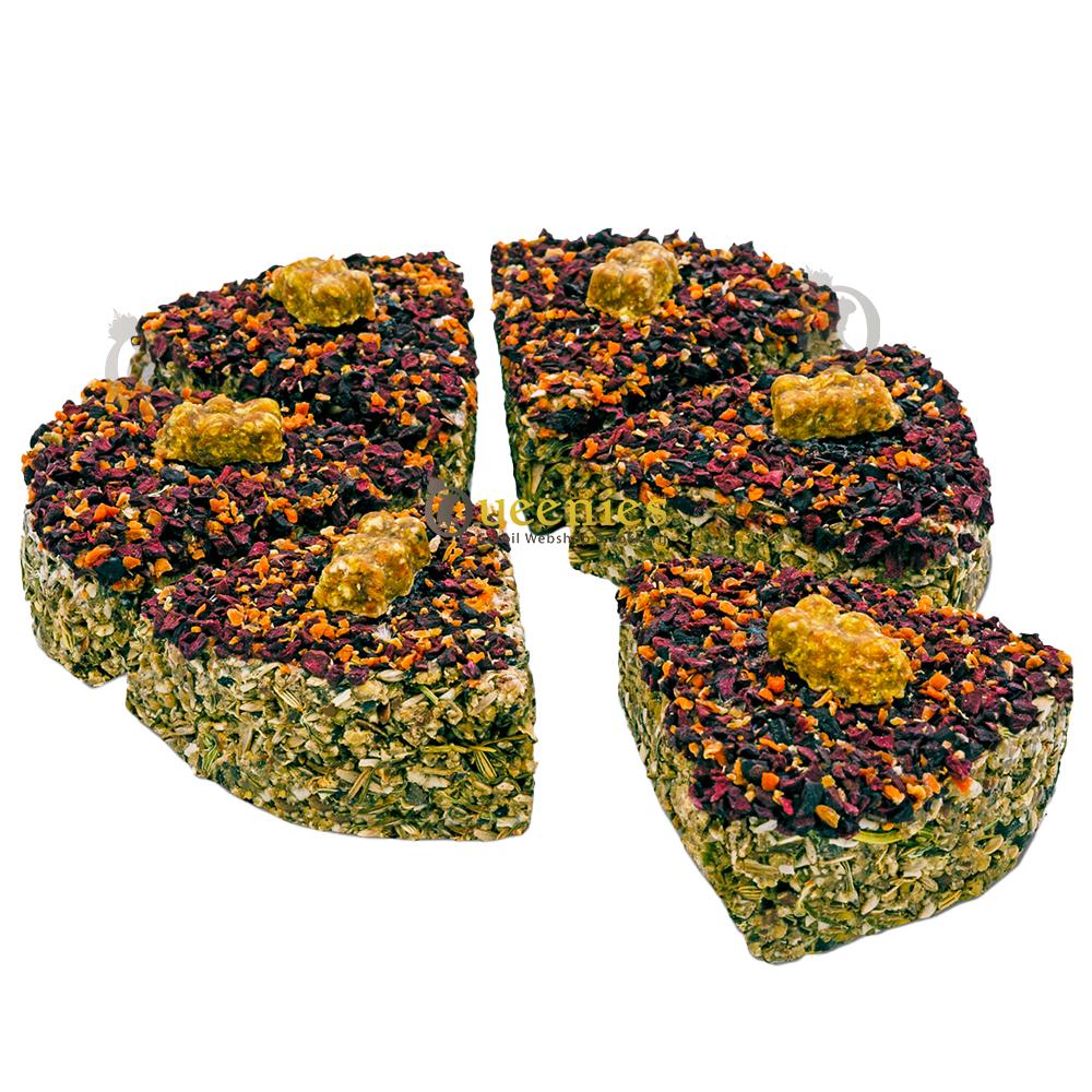 Erwtenvlokken cake voor Konijnen