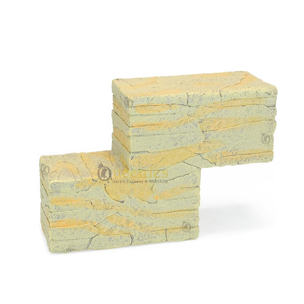 Hamsterscaping decoratie in woestijnstijl