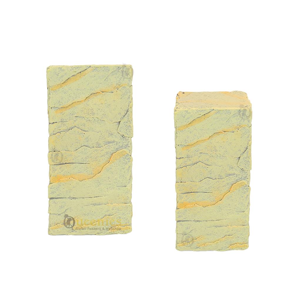 Zandkleurige rotselementen