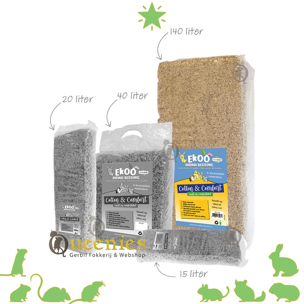 Cotton Comfort 140l - Katoen bodembedekking voor knaagdieren