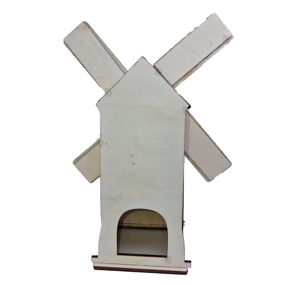 DIY Hamsterscape decoratie houten molen