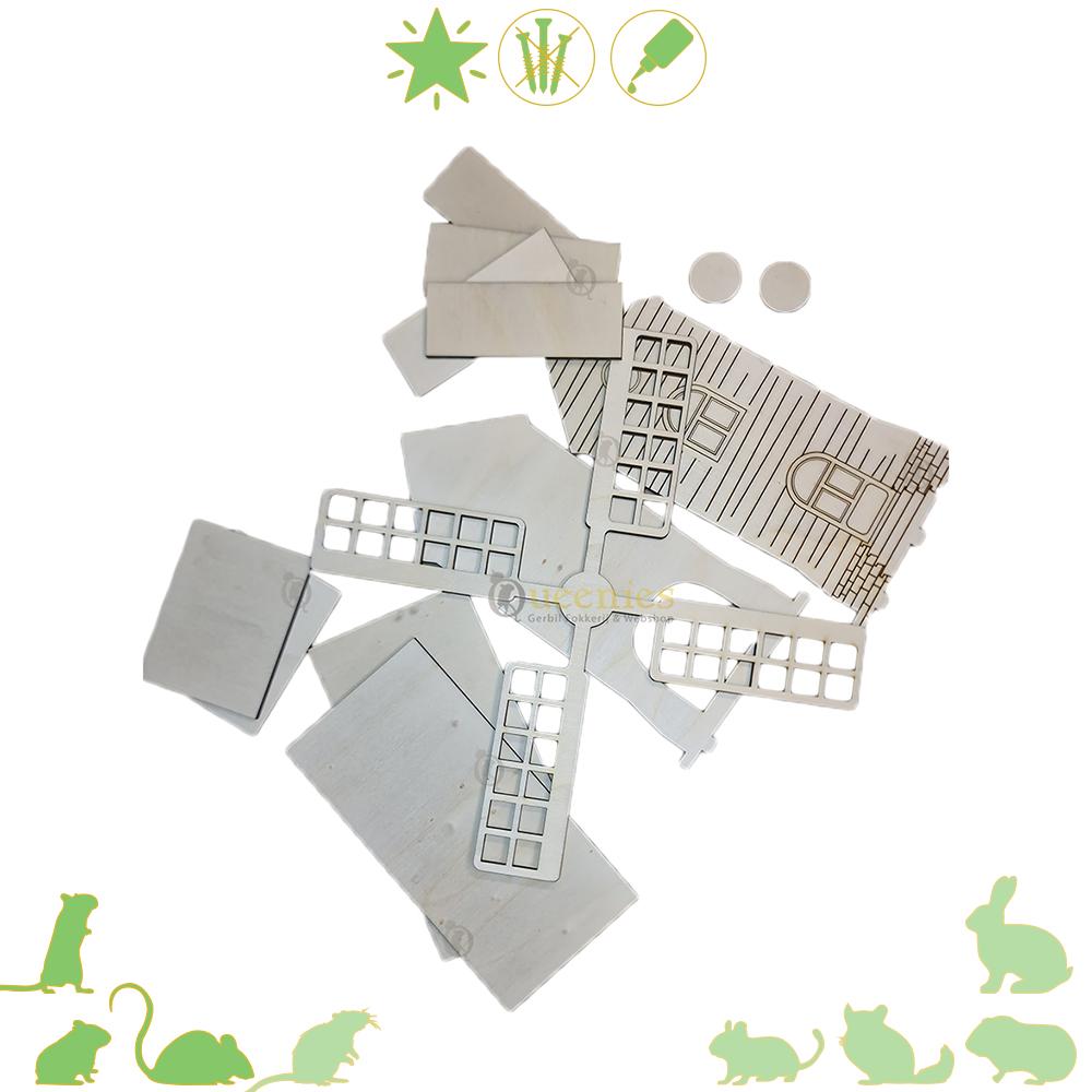 Zelfbouw Windmolen voor hamsterverblijf