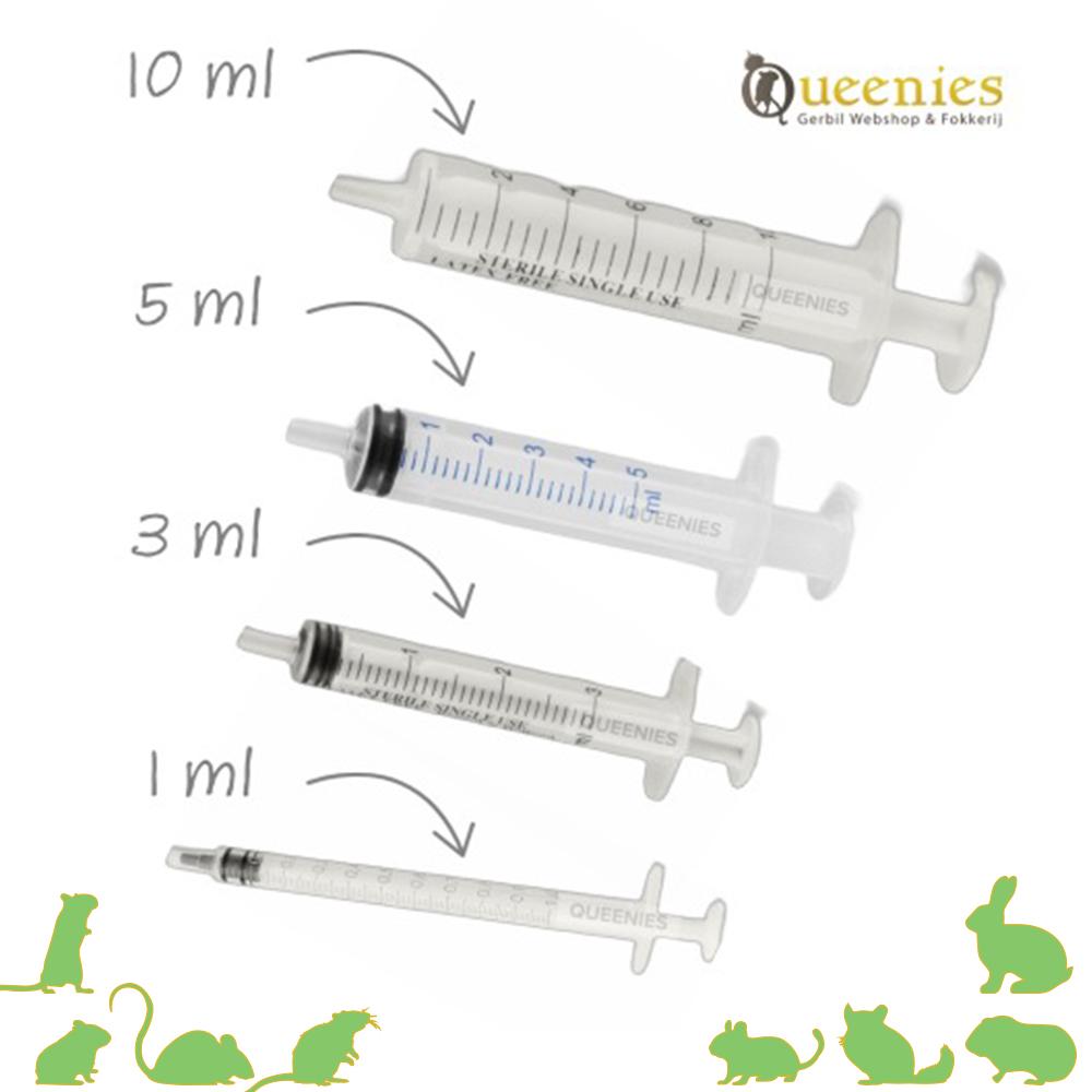Dwangvoeren met doseerspuitje voor Knaagdier of vogel