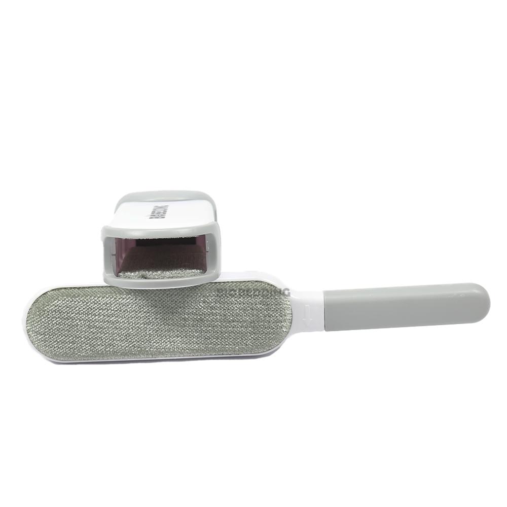 Pluizenborstel en houder apart getoond