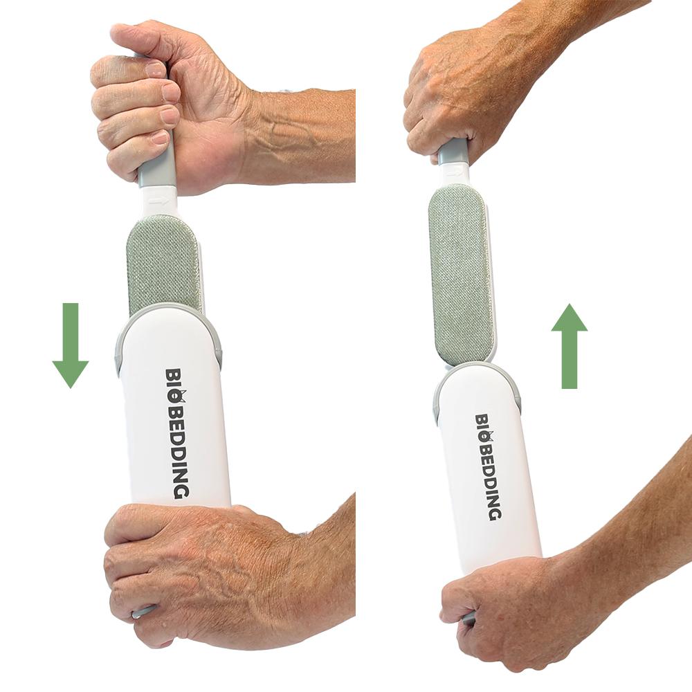 Zelfreinigende kledingborstel voor huisdierbezitters