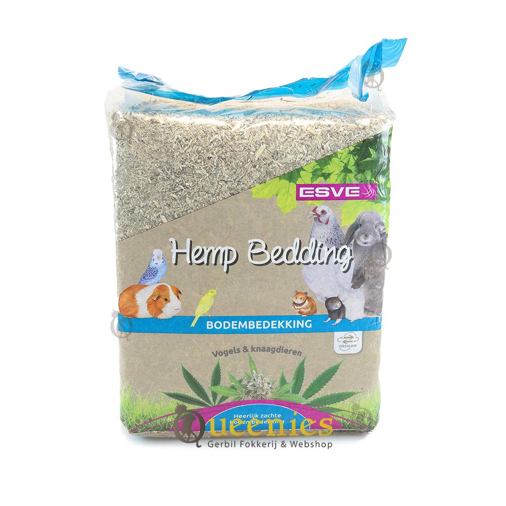 Konijn met gevoelige huid? Gebruik Esve Hennep Bedding 48 liter