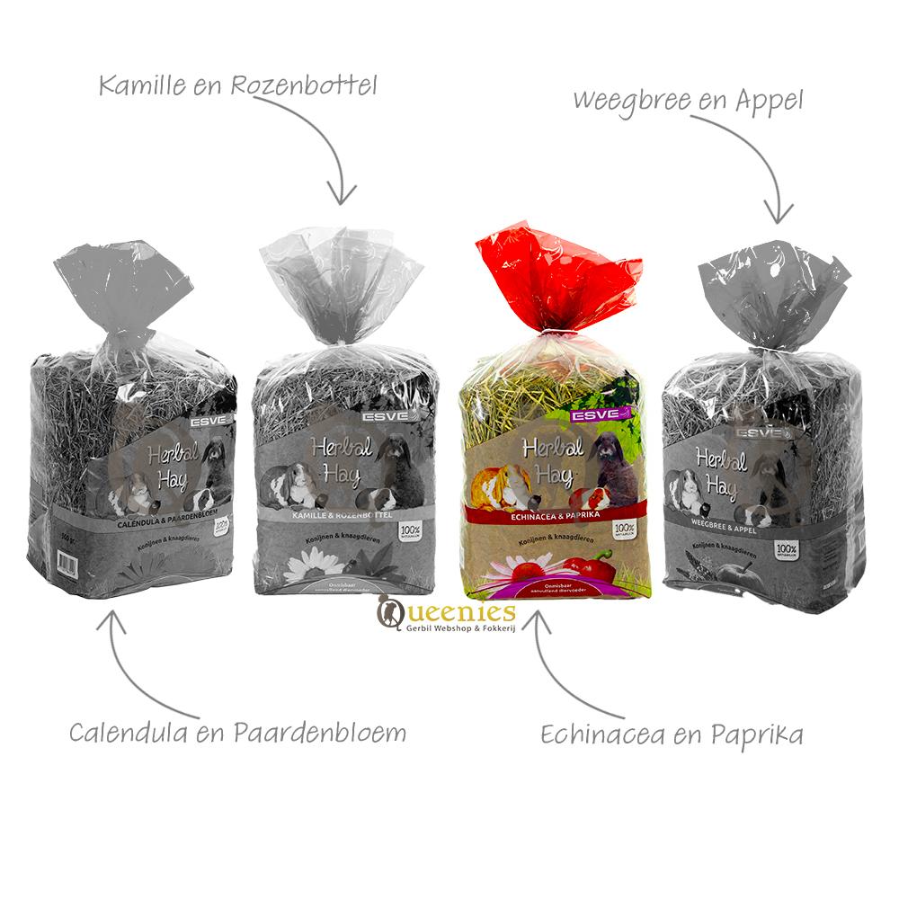 Echinacea en Paprika hooi voor Fretten en chinchilla's