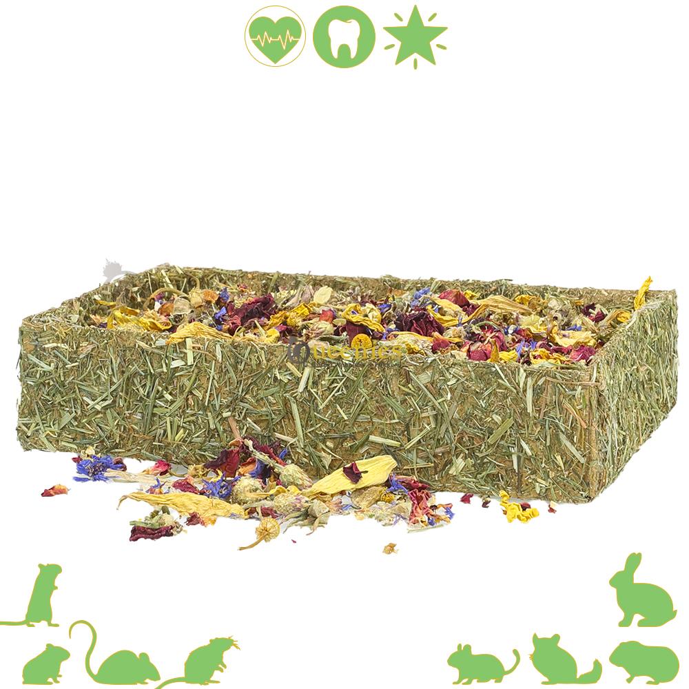 Foerageer Bloemen Box – Weidenweiland voor Knaagdieren en Konijnen