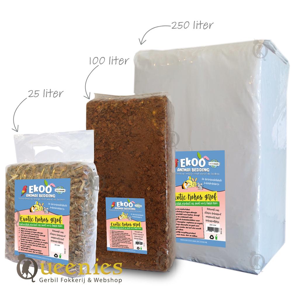 Exotic kokosvezel in een natuurlijk ingericht verblijf