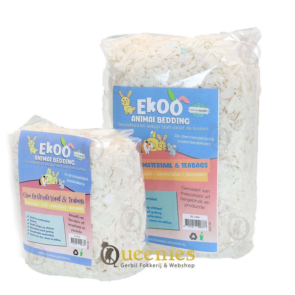 Theezakjes voor Cavia nestmateriaal