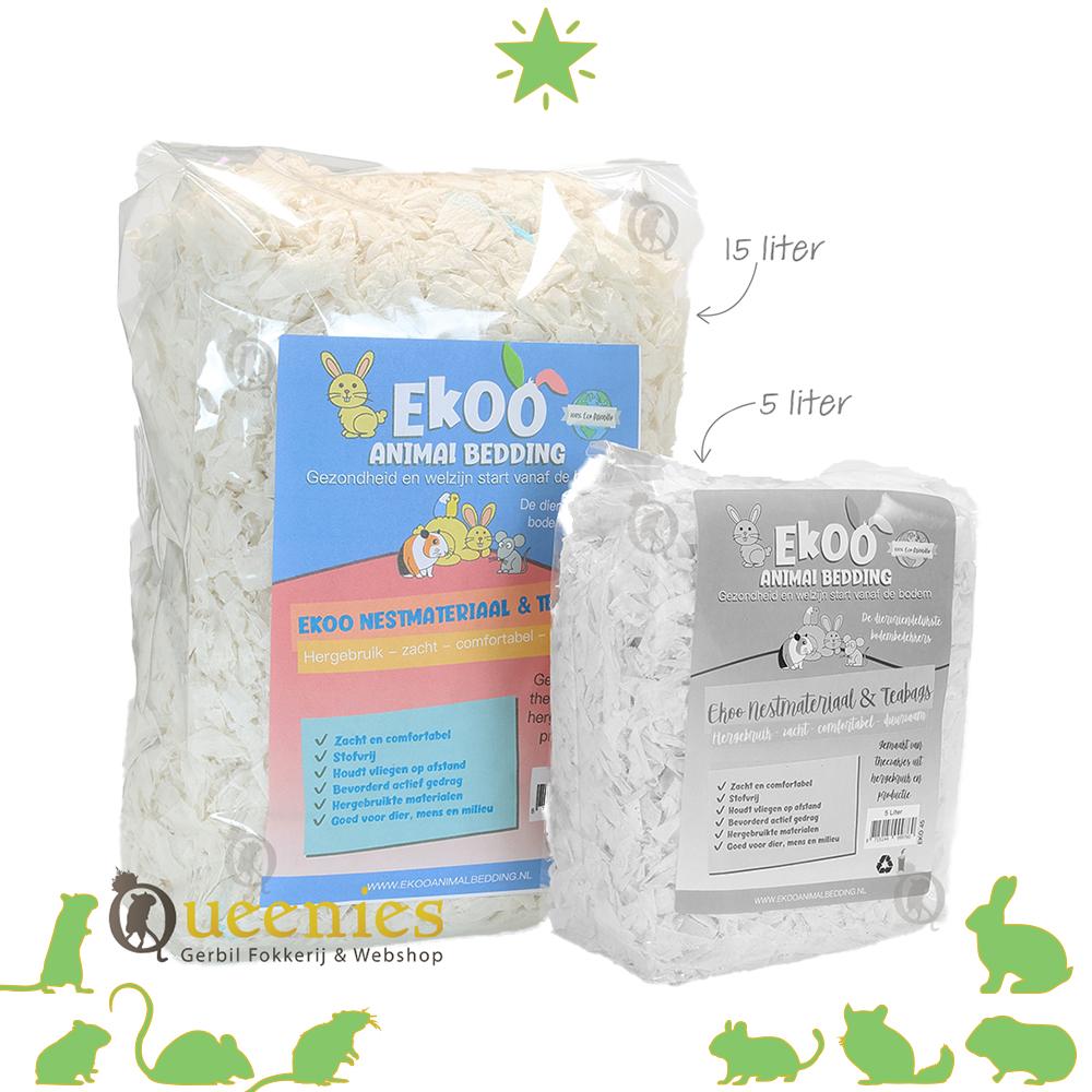 Theezakjes voor Gerbil nestmateriaal