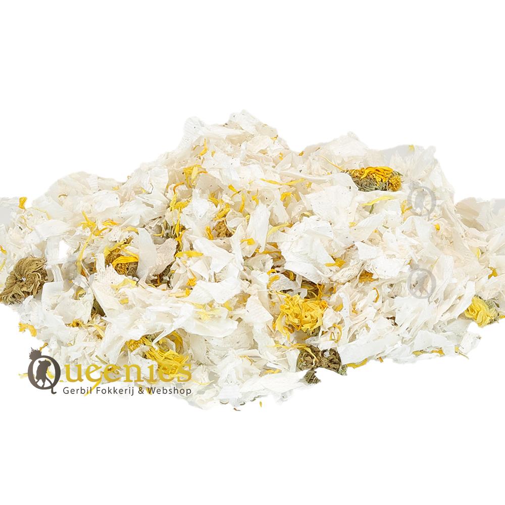 Golden Teabag Dream nestmateriaal gemaakt van Theezakjes