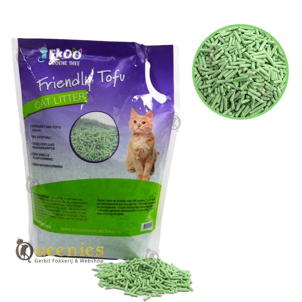 Ekoo Kattenbakvulling Friendly Tofu Groene Thee