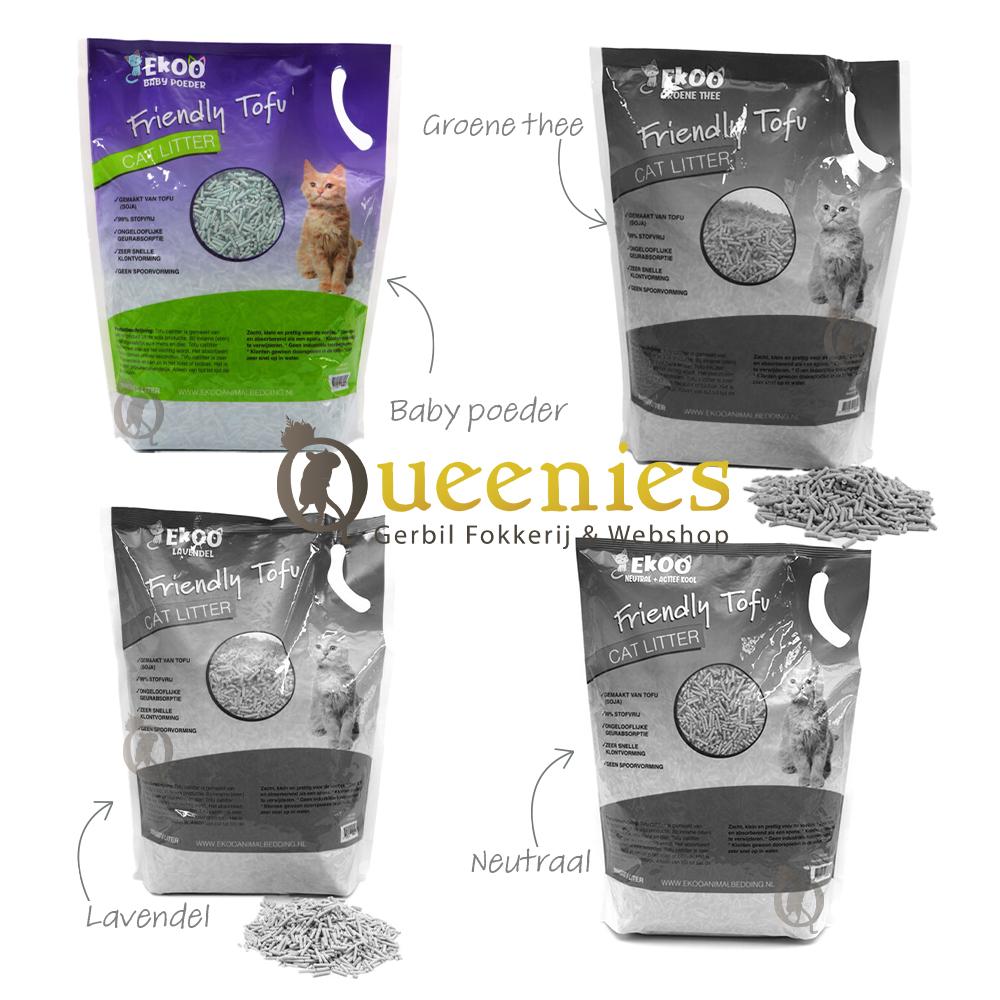 Ekoo cat litter stofvrij, duurzaam en handig in gebruik