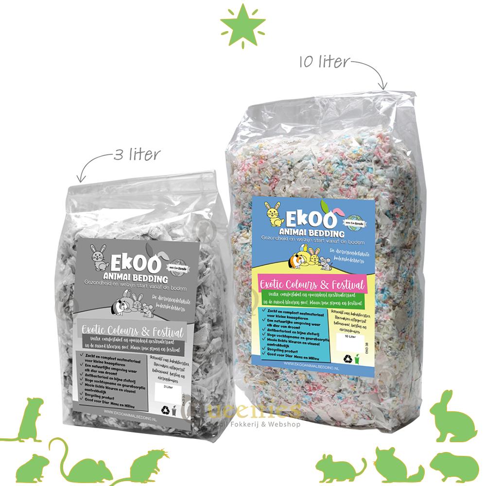 Exotic Colours & Festival nestmateriaal gemaakt van Theezakjes