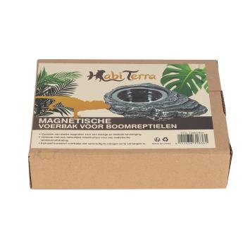 Magnetische voerbak voor reptielen en gekko's