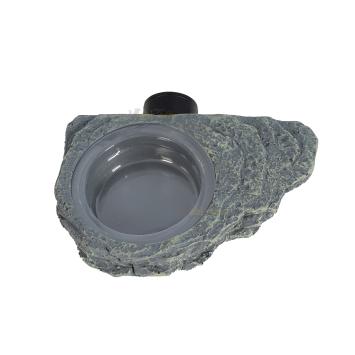 Terrarium voerbak met natuurlijke steenlook voor Hamsterscaping