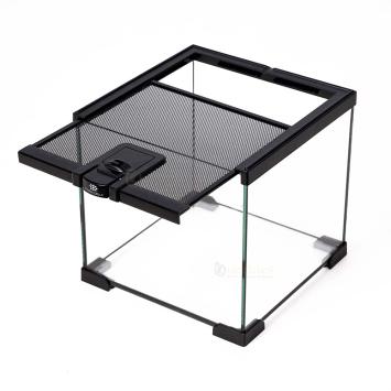 Terrarium glas Zwart met ventilatierooster