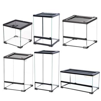 Terrarium glas Zwart – Compact en praktisch glazen terrarium