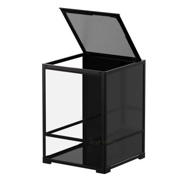 Terrarium knockdown Zwart voor reptielen en amfibieën