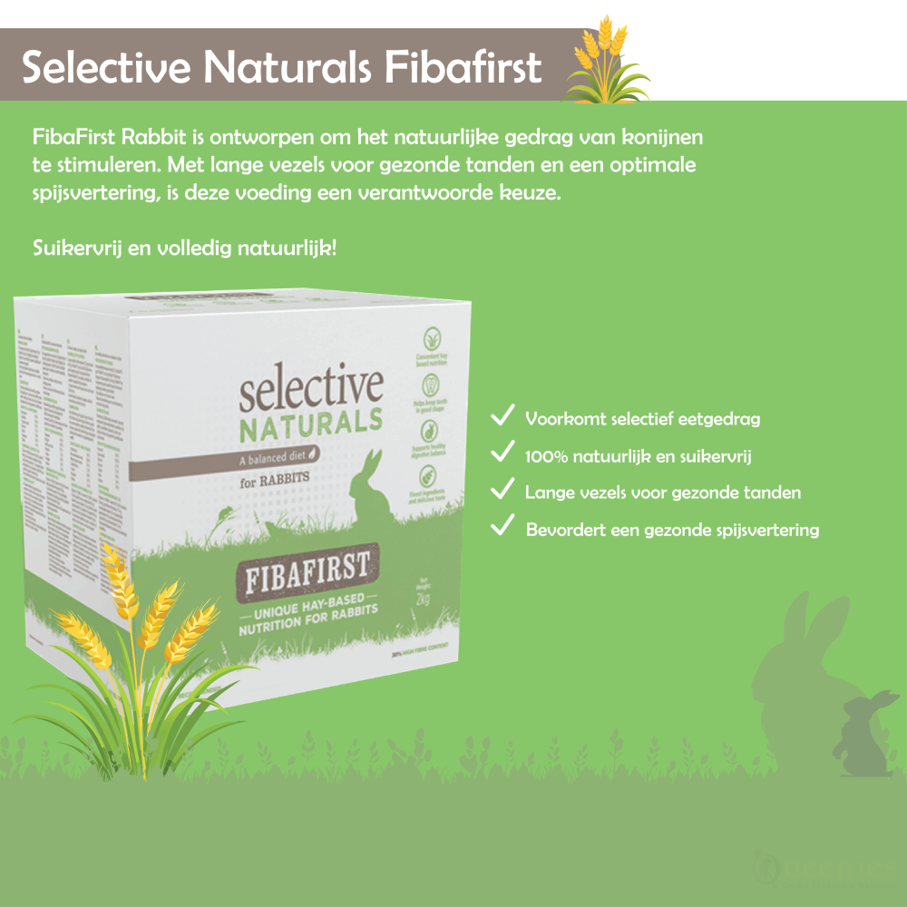 Natuurlijk voer voor konijnen