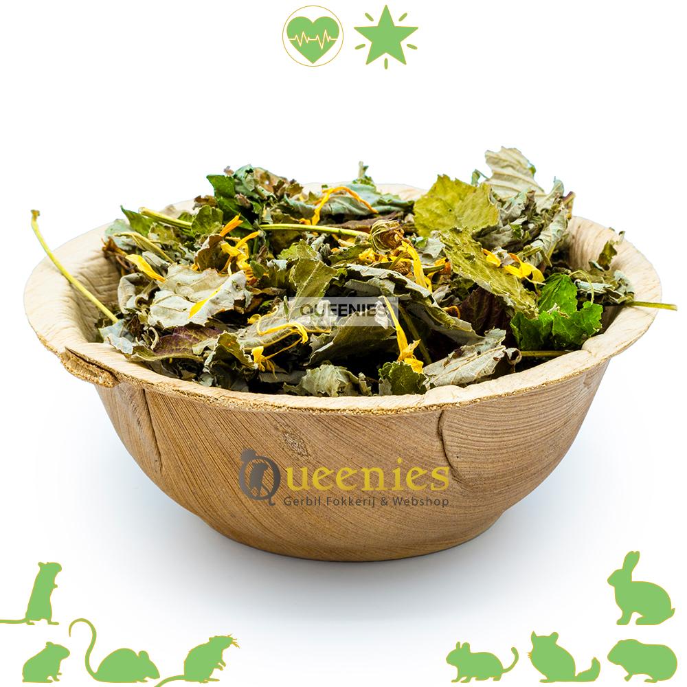 Gedroogde Framboosbladeren voor Knaagdieren en Konijnen