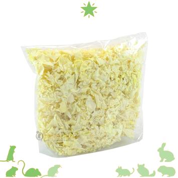 Zacht nestmateriaal theezakjes in geel voor knaagdieren