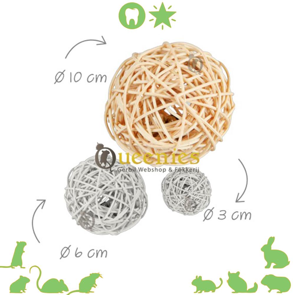 Gevlochten Rotan Wilgenballen voor Konijnen