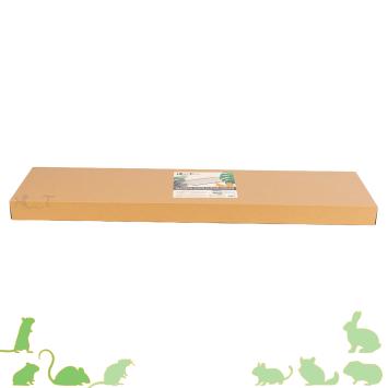 Lang plateau met gehard glas voor terrarium