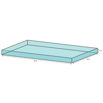 ABS platform met opstaande rand voor terrarium