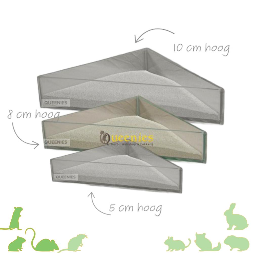 Afsluitmogelijkheid opzetstuk Queenies gerbilarium