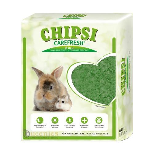 Chipsi Carefresh Forest Green zeer absorberende en geurvaste grondbedekker voor konijnen en muizen