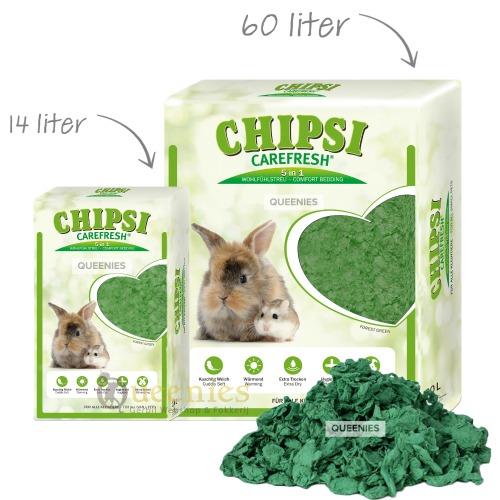Chipsi Carefresh Forest Green bodembedekking voor knaagdieren en konijnen