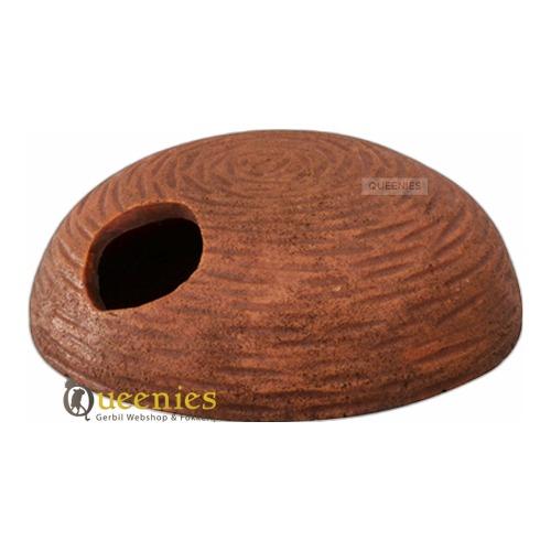 kunsthars Grot voor Gerbils in zandkleur