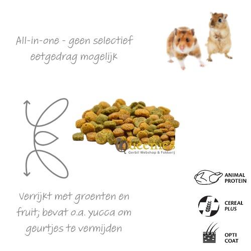 Versele-Laga Complete Hamster & Gerbilvoer all in one voer, iedere korrel hetzelfde