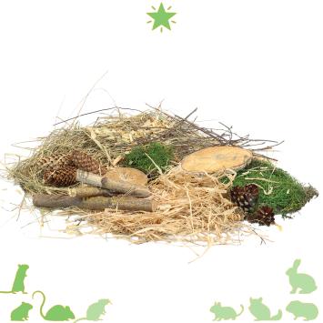 Natuurlijke hamsterscaping materialen voor hamster en gerbil