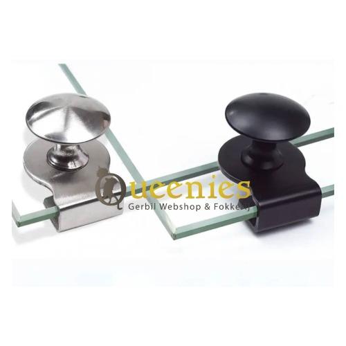 Zwarte handgreep voor terrarium schuifruit