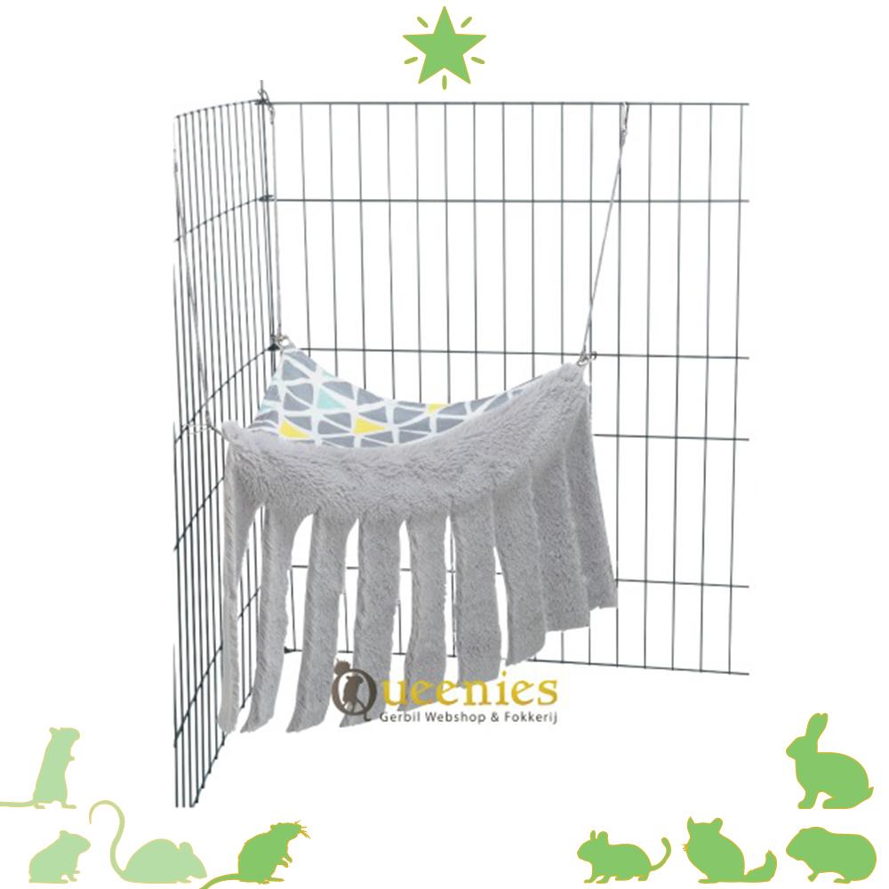 Bevestiging hangmat aan traliewerk