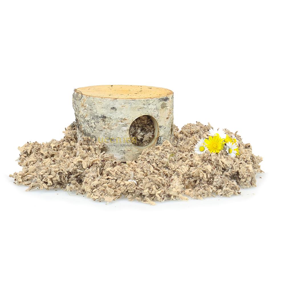 Goudhamsterhuisje met bio bedding materialen