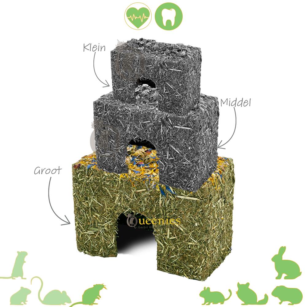 Bloemen grashuis voor Chinchilla's en Konijnen