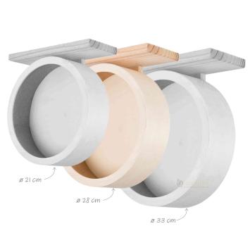 Houten loopwiel 33 cm in groot hamster terrarium