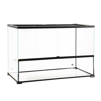Land-water terrarium met geharde achterwand