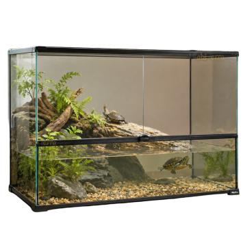Paludarium met twee geïntegreerde afvoeren