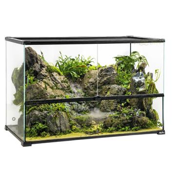 Paludarium van ultra helder glas 90 x 45 x 60 cm
