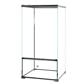 Compact glazen kast met drainage en waterzone