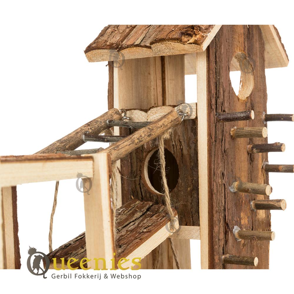 Knaagdierhuisje met klimwand voor Gerbils