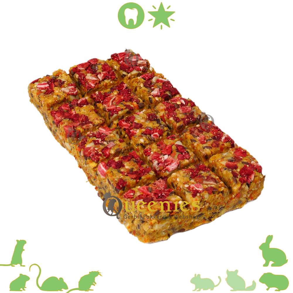 Gedroogde Aardbei snackblok voor Hamster